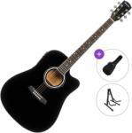 Pasadena PDC-10E Standard SET Black Chitară electro-acustică Dreadnought