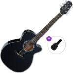 Takamine GF30CE-BLK Basic SET Black Chitară electro-acustică Jumbo
