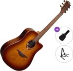 LÂG GUITARS Tramontane 118 T118DCE Standard SET Brown Shadow Chitară electro-acustică Dreadnought