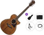 Ibanez AE245-NT Premium SET Natural Chitară electro-acustică Jumbo