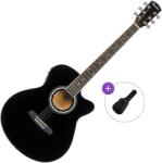 Pasadena PGC-10E Basic SET Black Chitară electro-acustică Jumbo