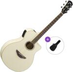 Yamaha APX600 Basic SET Vintage White Chitară electro-acustică Jumbo
