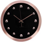 AdTrend Ceas perete rama aluminiu auriu rose negru 40 cm (72310A)