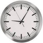 AdTrend Ceas perete rama aluminiu argintiu 40 cm (72309B)