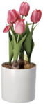 AdTrend Lalele artificiale roz in ghiveci 13, 5 x 33 cm (74877C)