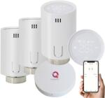 Quicksmart Control Smart radiatoare, 3x Cap termostatat QTV20, Gateway Hub, Wireless, Wifi