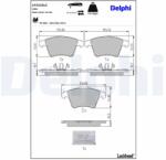 DELPHI set placute frana, frana disc DELPHI LP2224LC (LP2224LC)