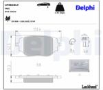DELPHI set placute frana, frana disc DELPHI LP3848LC (LP3848LC)