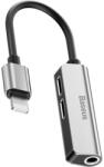 Baseus L52 Lightning Audio adapter, 2xLightning és 3, 5mm jack, szürke