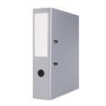Office Products Biblioraft A4, plastifiat PP/paper, margine metalica, 75 mm, Office Products Basic S - gri (OF-21024221-10) - vexio