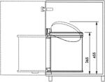 Hailo Compact-Box M ajtóra szerelhető szemetes fehér (3555-001)