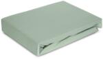 EUROFIRANY Jersey4 pamut gumis lepedő Menta 180x200 cm + 30 cm