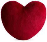 Eurofirany Heart szív alakú plüss párna Piros 45x45 cm