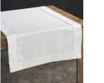 EUROFIRANY Dorita fehér asztalterítő Fehér 40x180 cm
