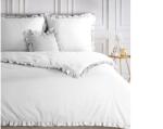 Eurofirany Egyszínű mikroszálas ágyneműhuzat fodros szegéllyel Fehér 220x200 cm - 70x80 cm 2db