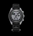 Swatch kvarc analóg karóra fekete holdfázisokkal (SO33M700)