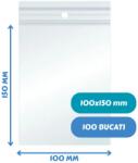 MEGAPACK Plicuri cu Fermoar Ziplock, Polietilenă, 100x150mm, 40m, 100Buc/Set (BZL-0134)