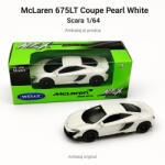 Welly Macheta McLaren 675LT Coupe Pearl White, scara 1: 64, Welly (2933)