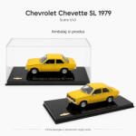 ATLAS Macheta Chevrolet Chevette SL 1979 galbena, scara 1: 43, cu vitrina plexiglas (2915)