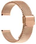 Arc Brățară Ceas Auriu-Roze Mesh Milaneză - Universală - Oțel Inoxidabil - 20mm - Grosime 2mm (MR-BR50 Auriu-Roze)