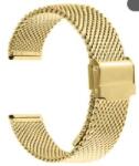Arc Brățară Ceas Aurie Mesh Milaneză - Compatibilă Universal - Oțel Inoxidabil - 20mm / 22mm (MG-BR50 Auriu)