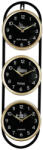 AdTrend Ceas perete metal negru auriu 9, 5 x 4 x 51 cm (83586B)