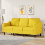 vidaXL Canapea cu 3 locuri, galben deschis, 180 cm, material textil GartenMobel Dekor (359372) Canapea