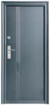 NOVO DOORS Usa metalica de exterior cu izolatie si vizor Novo Doors ND43, Deschidere Stanga Dreapta, tabla 0.7 mm, balamale si clanta incluse, toc de 7 cm, pentru case, Gri Antracit (ND43)