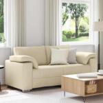 vidaXL Canapea pentru doua persoane Crem 180 cm tesatura GartenMobel Dekor (4105234) Canapea