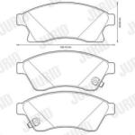 JURID Set placute frana JURID 573332JC (573332JC)