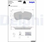 DELPHI Set placute frana DELPHI LP3367LC (LP3367LC)