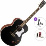 Cort CJ-Retro Standard SET Vintage Black Matte Електро-акустична китара Джъмбо