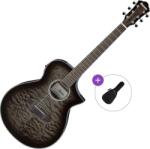 Ibanez AEWC16QA-TKH Basic SET Transparent Black Sunburst Електро-акустична китара Джъмбо