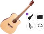 SX SD204CE Premium SET Natural Електро-акустична китара Дреднаут