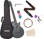 Cascha Carbon Fibre Acoustic Guitar Basic SET Black Matte Фолк китара