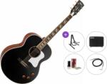 Cort CJ-Retro Premium SET Vintage Black Matte Електро-акустична китара Джъмбо