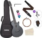 Cascha Carbon Fibre Acoustic Guitar Standard SET Black Matte Фолк китара