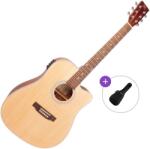 SX SD204CE Basic SET Natural Електро-акустична китара Дреднаут