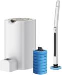 Dreamramp Perie wc pentru toaleta, Dreamramp, de unica folosinta, Tehnologie de ultimă generație, 8 + 8 capete de schimb, Alba (Perie8)