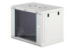 ASSMANN DN-37104 19" 9U 474x600x450mm lapraszerelt üvegajtós szürke Dynamic-N fali rack szekrény (DN-37104) - bluechip
