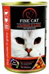 Fine Cat macska konzerv, duo - marhahús-pulyka, 12 × 415 g