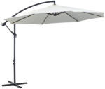 Outsunny Napernyő tekerőkarral, időjárásálló, 3 m x 3 m x 2, 5 m, acél, poliészter (84D-037CW)