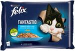 FELIX Fantastic alutasakos eledel macskáknak lazac, laposhal aszpikban, 4 x 85 g