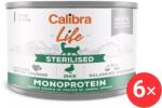 Calibra Cat Life kacsás konzerv eledel ivartalanított macskáknak, 6 × 200 g (KRMK0770bun)