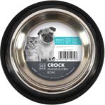 M-PETS CROCK Rozsdamentes acél tál gumival M 0, 61 l