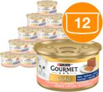 Gourmet Gold macska konzerv, lazacpástétom, 12 x 85 g
