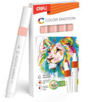 Deli Marker acrilic roz perla color emotion Deli - Set 6 (DLEC193A-PP)
