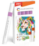 Deli Marker acrilic violet color emotion Deli - Set 6 (DLEC193A-VT)