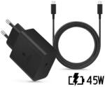Sandberg Samsung gyári hálózati töltő adapter TypeC bemenet 1, 8 TypeC kábel 45W EPTA845XBEG PD. 3.0 Super Fast ECO csom (SAM-0954)