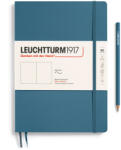 Leuchtturm Caiet b5 velin coperta flexibila albastru piatra Leuchtturm (LT365636)